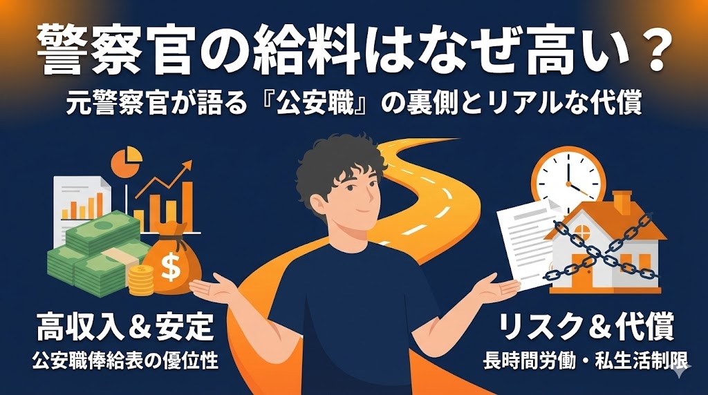 警察官の給料はなぜ高い？仕組みや手当の裏側とブラックな実態