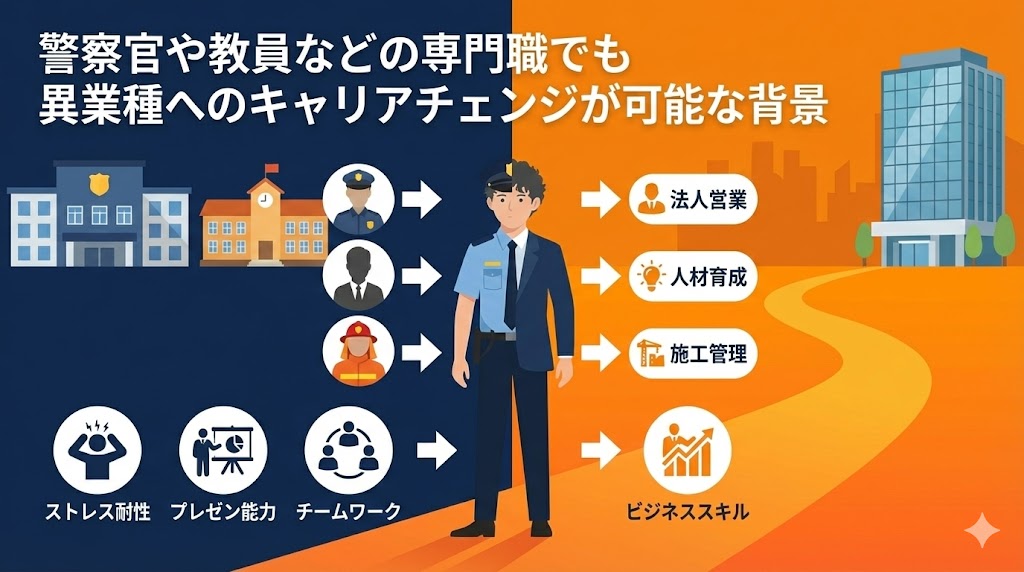 寄り道キャリアデザイン：警察官や教員も20代なら異業種へ行きやすい