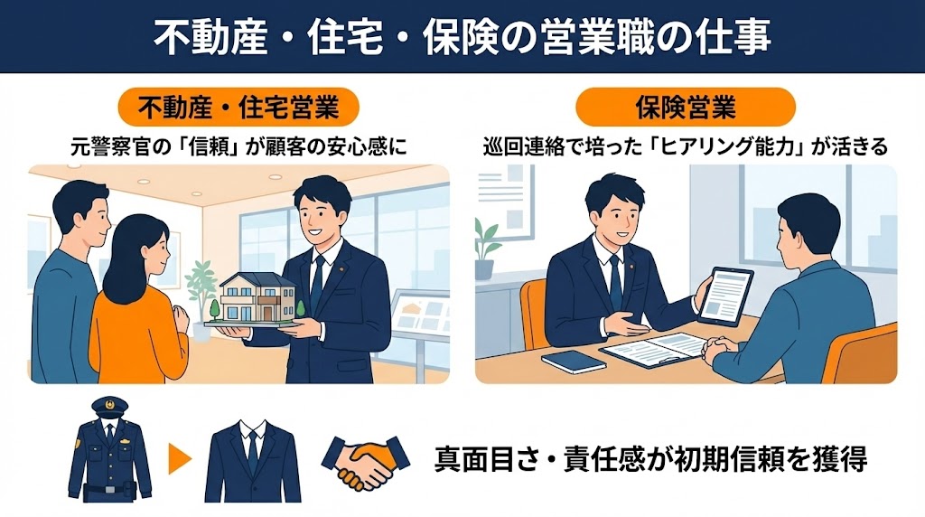 不動産・住宅・保険の営業職の仕事