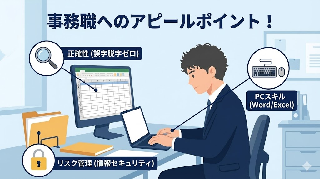 事務職へのアピールポイント