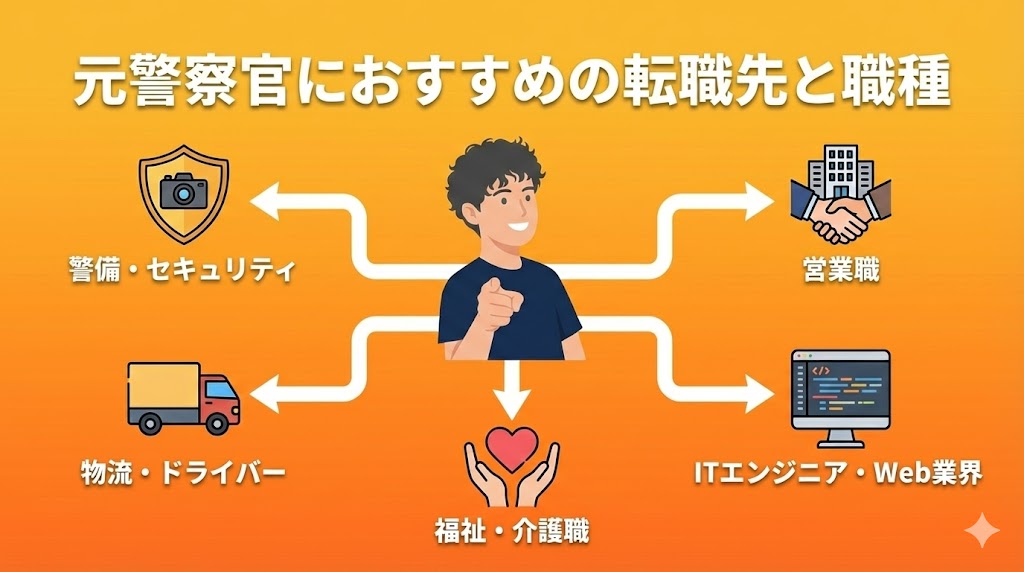 元警察官におすすめの転職先と職種