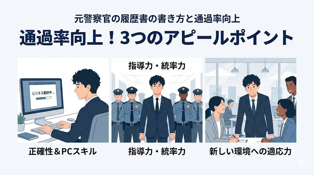 元警察官の履歴書の書き方と通過率向上