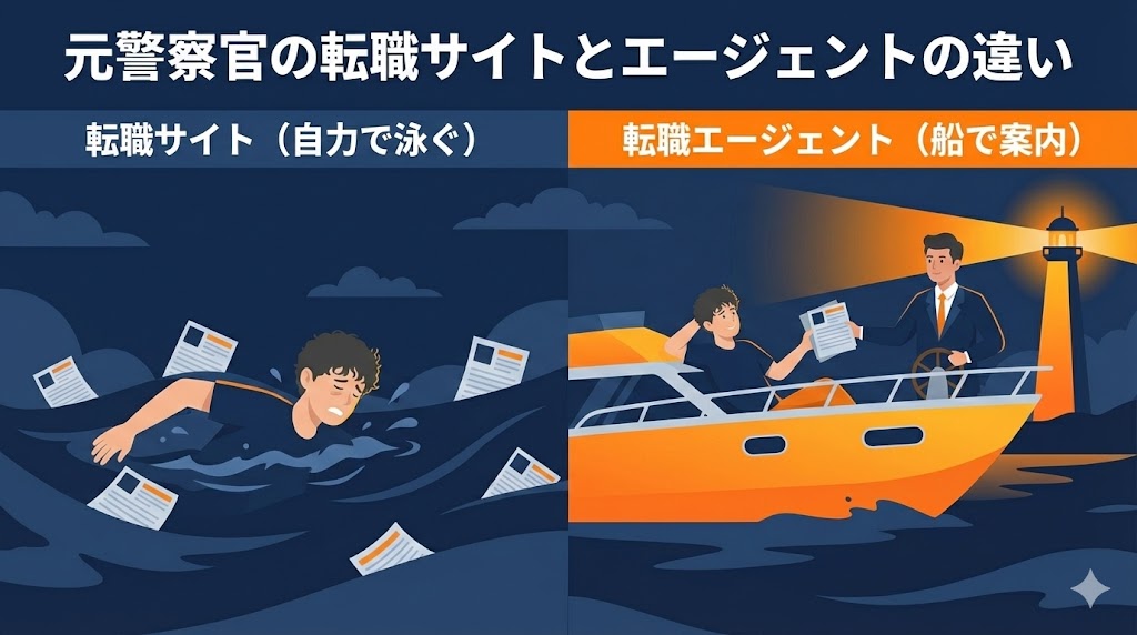 元警察官の転職サイトとエージェントの違い
