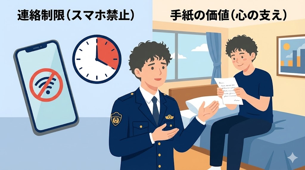 入校直後の連絡制限と手紙の価値