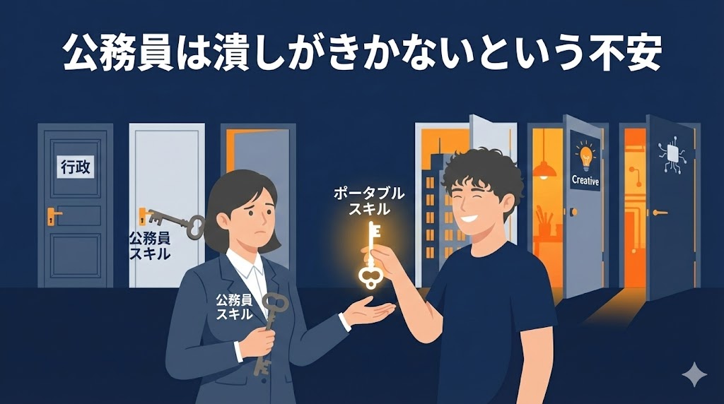 公務員は潰しがきかないという不安