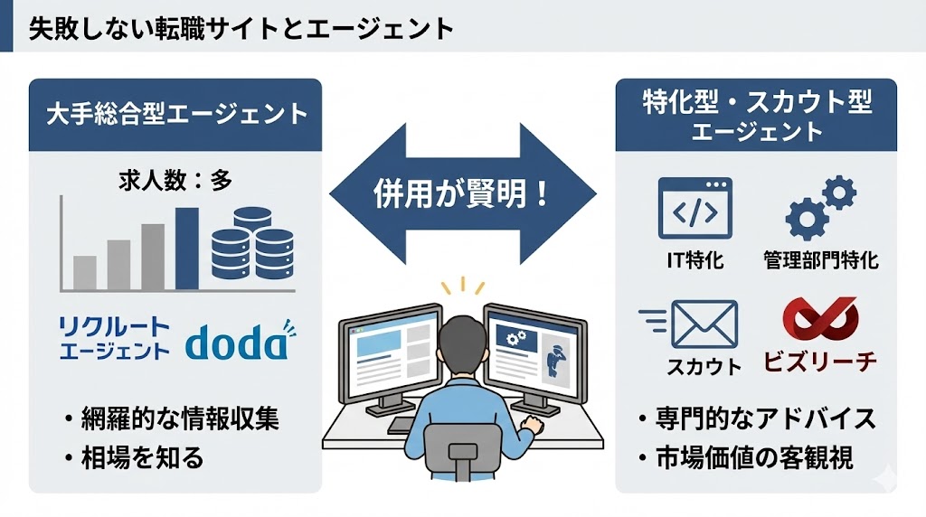 失敗しない転職サイトとエージェント