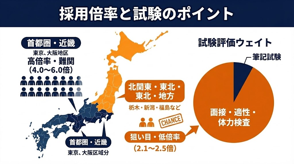 採用倍率と選び方のポイント