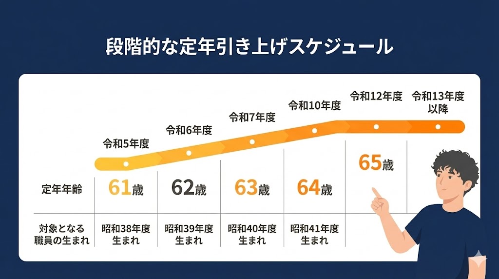 段階的な定年延長いつから？スケジュールの詳細