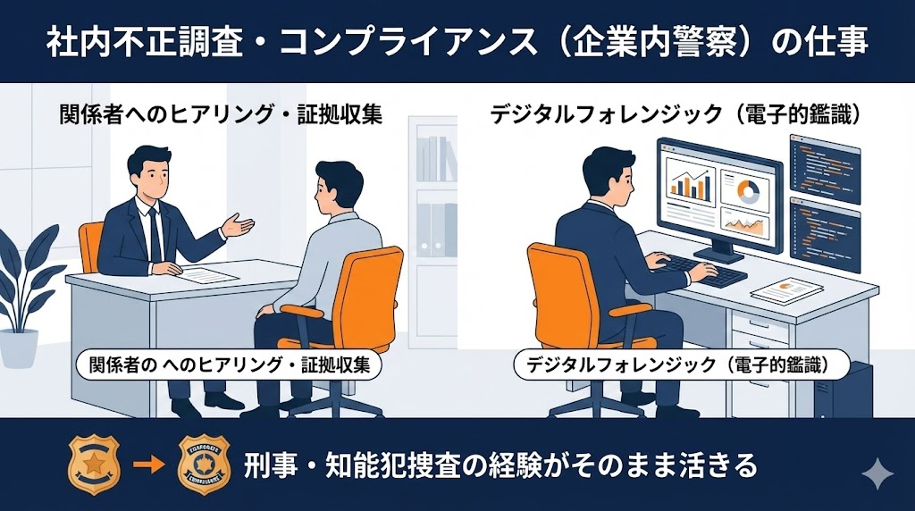 社内不正調査・コンプライアンス（企業内警察）の仕事
