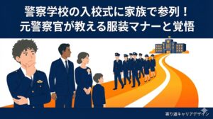 警察学校 入校式 家族