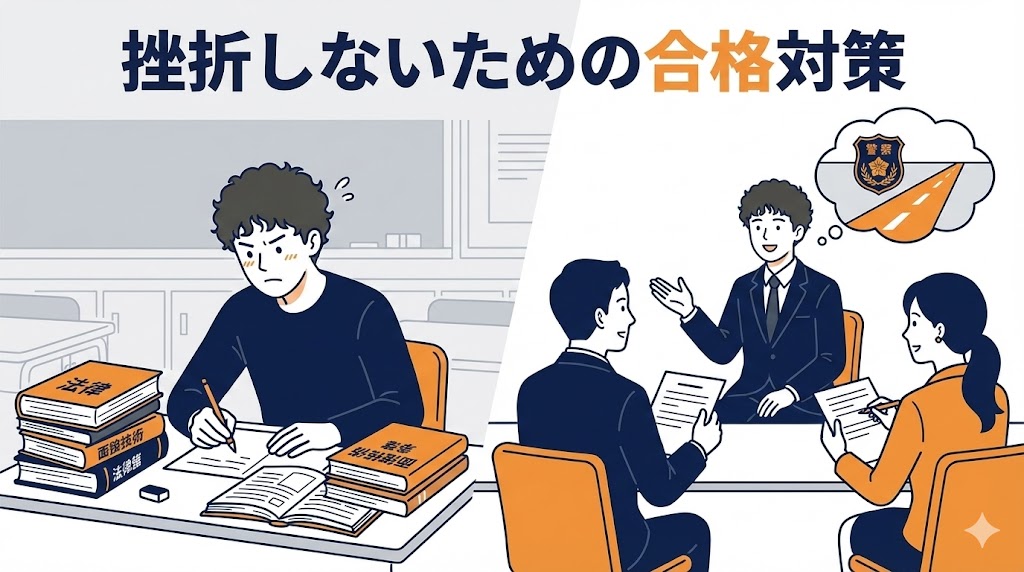 警察学校が厳しい環境でもでも挫折しないための合格対策