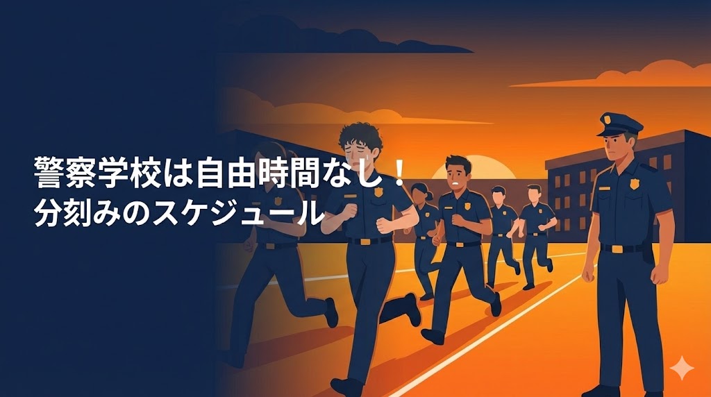 警察学校は自由時間なし。分刻みのスケジュール