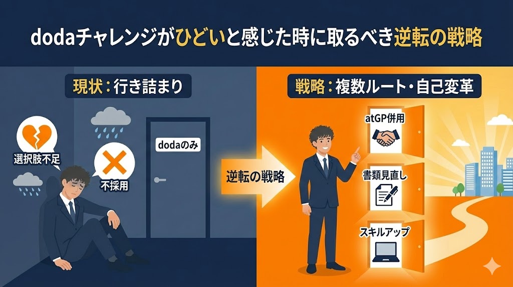dodaチャレンジがひどいと感じた時に取るべき逆転の戦略