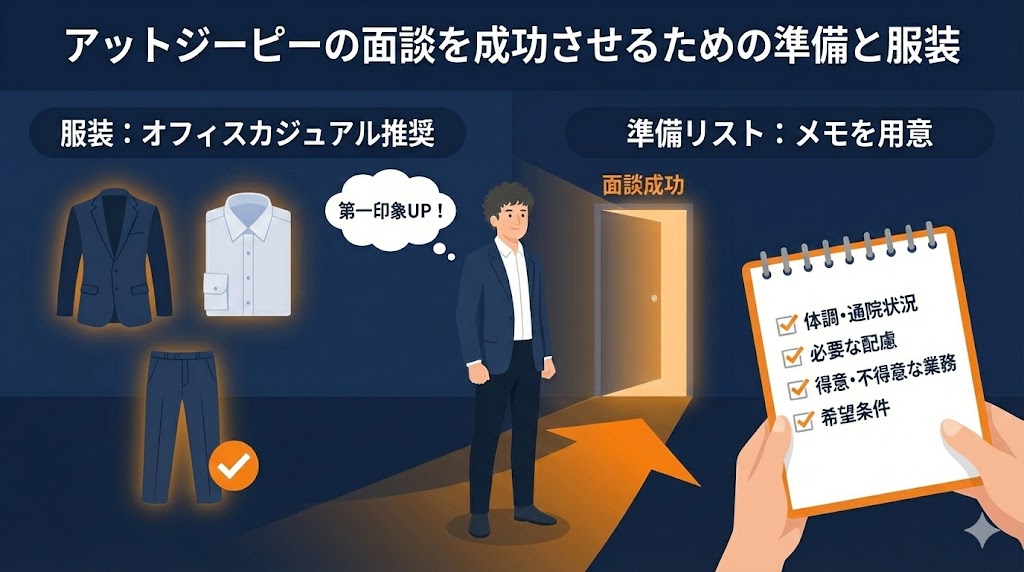 アットジーピーの面談を成功させるための準備と服装