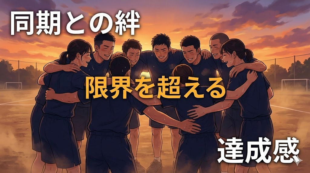 同期との絆と達成感