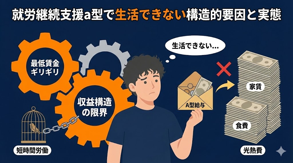 就労継続支援a型で生活できない構造的要因と実態
