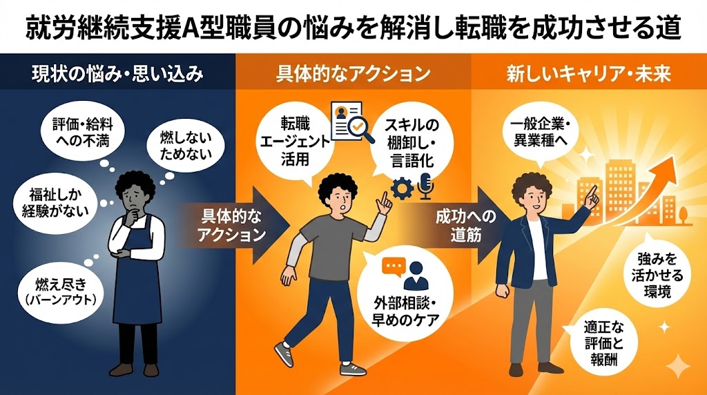就労継続支援a型職員の悩みを解消し転職を成功させる道