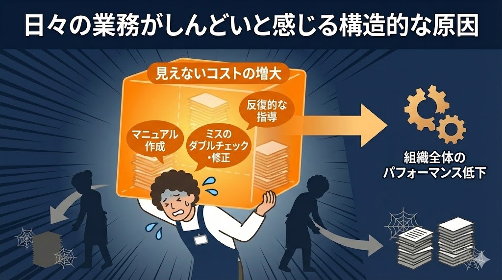 日々の業務がしんどいと感じる構造的な原因