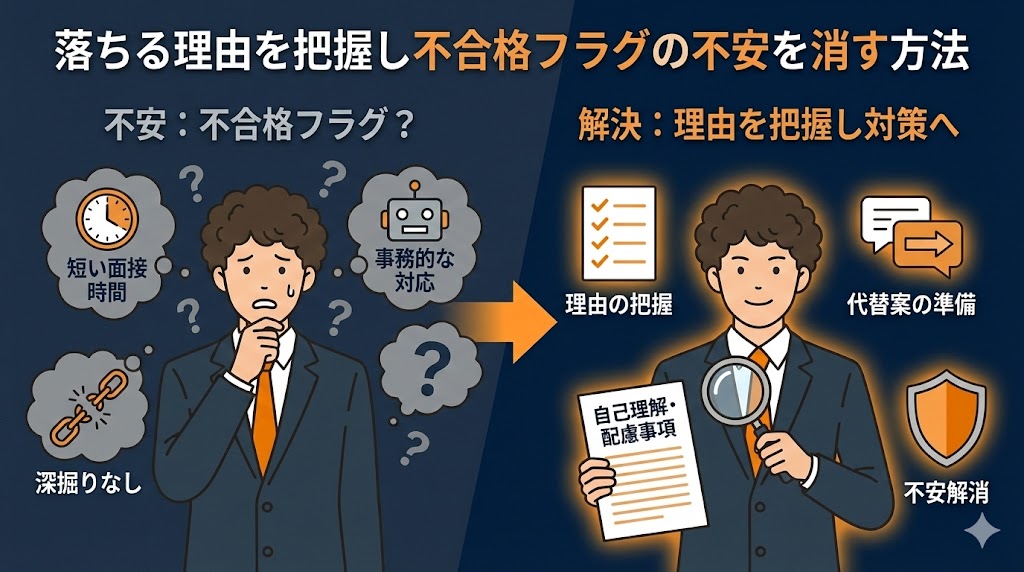 落ちる理由を把握し不合格フラグの不安を消す方法