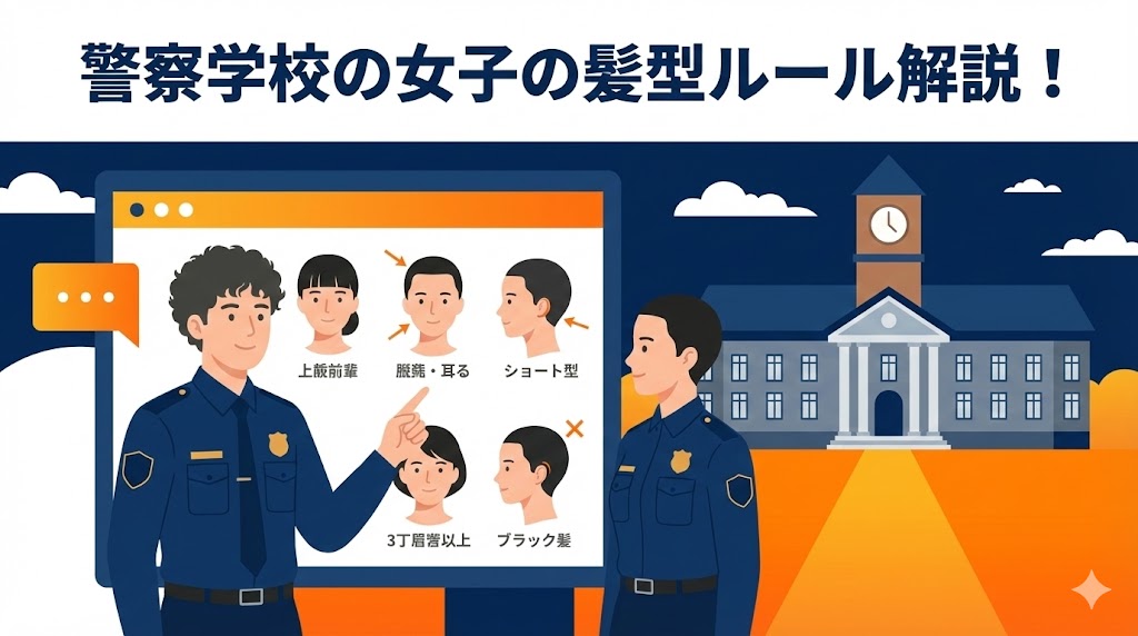 警察学校 女子 髪型
