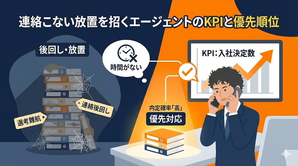 連絡こない放置を招くエージェントのKPIと優先順位