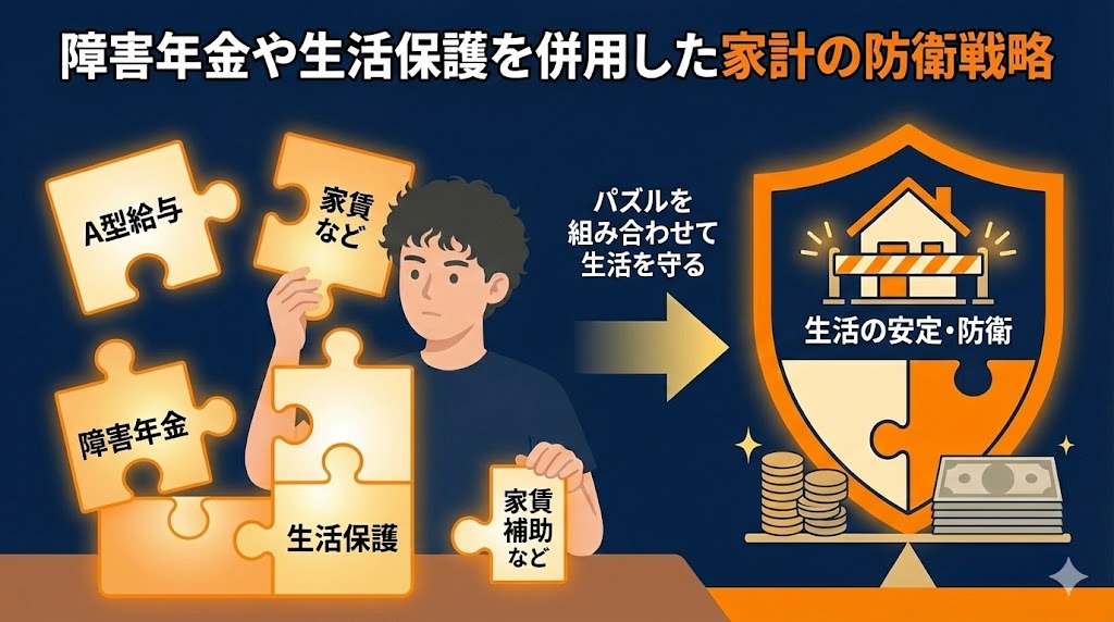 障害年金や生活保護を併用した家計の防衛戦略