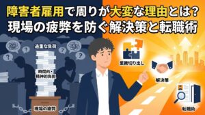 障害者雇用 周りが大変