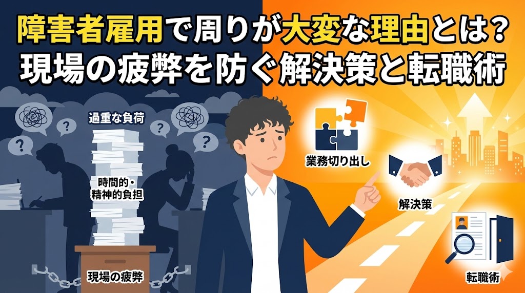 障害者雇用 周りが大変