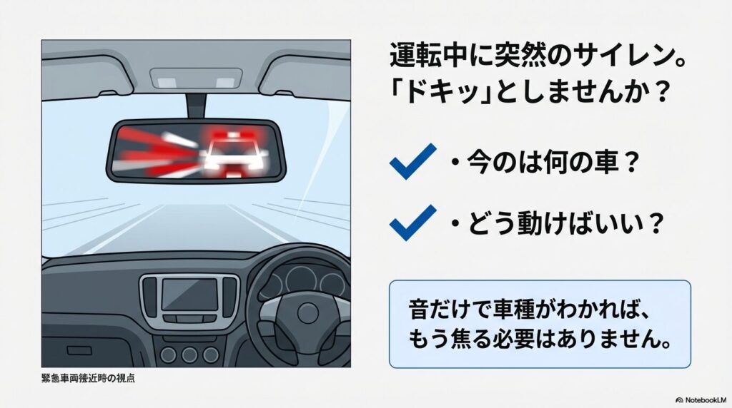 元警察官が教えるパトカーや消防車のサイレンの違い