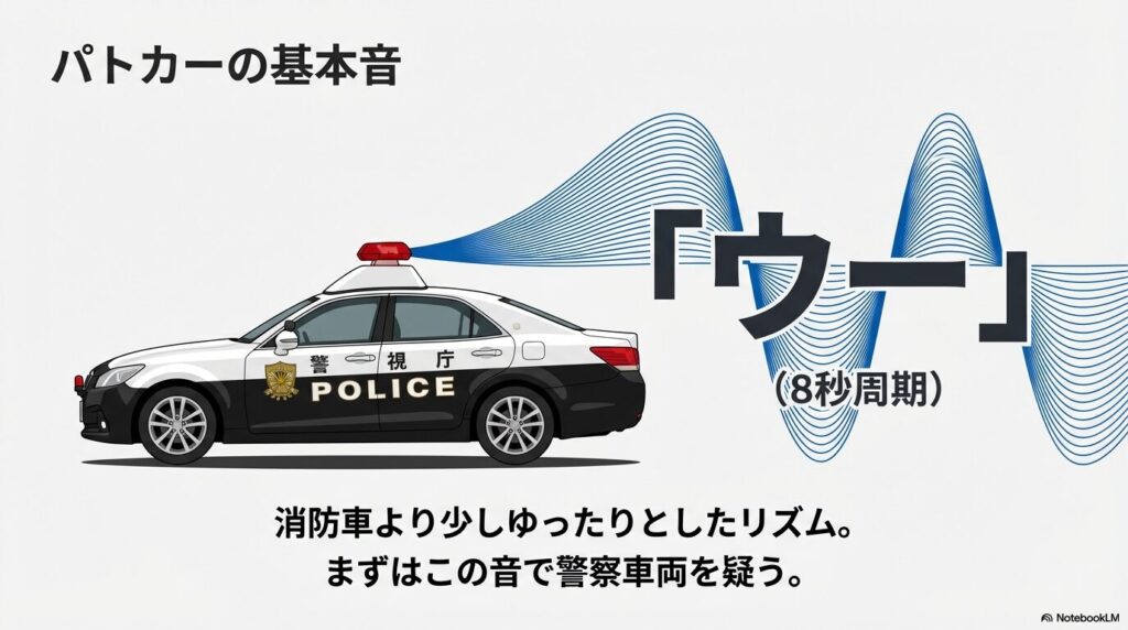 警察車両のウー音と手動操作によるうなりの秘密