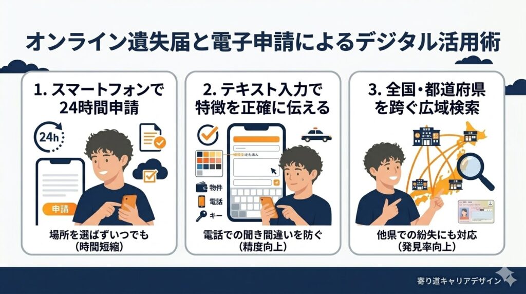 オンライン遺失届と電子申請によるデジタル活用術
