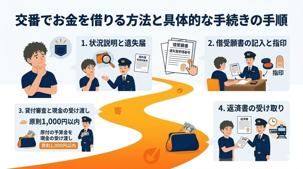 交番でお金を借りる方法と具体的な手続きの手順