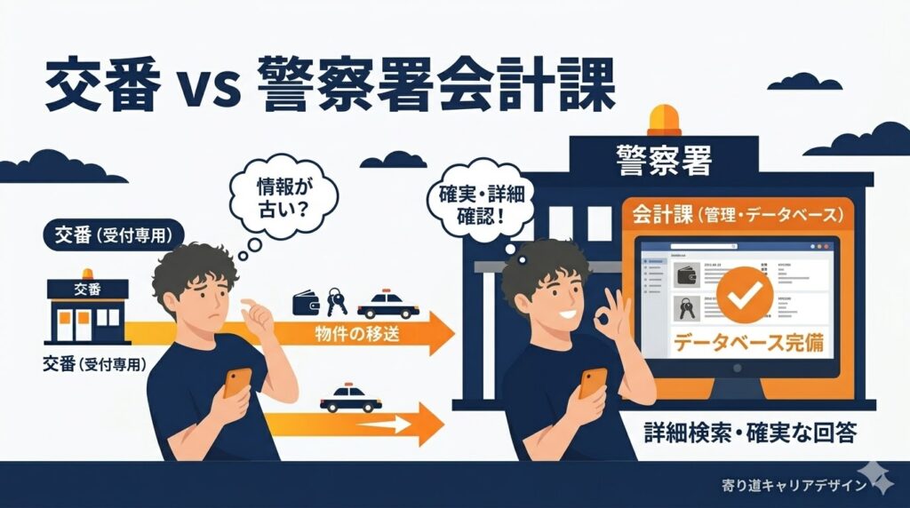 交番で落し物を電話で聞くより警察署が確実な理由