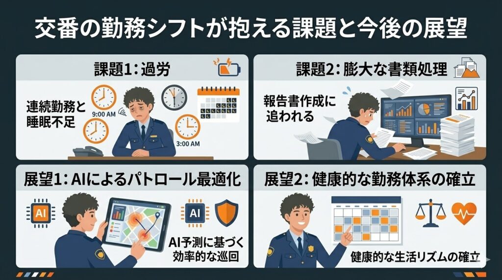 交番の勤務シフトが抱える課題と今後の展望