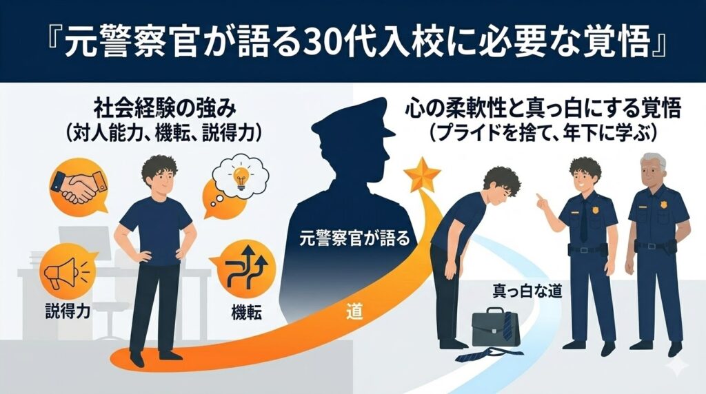 元警察官が語る30代入校に必要な覚悟