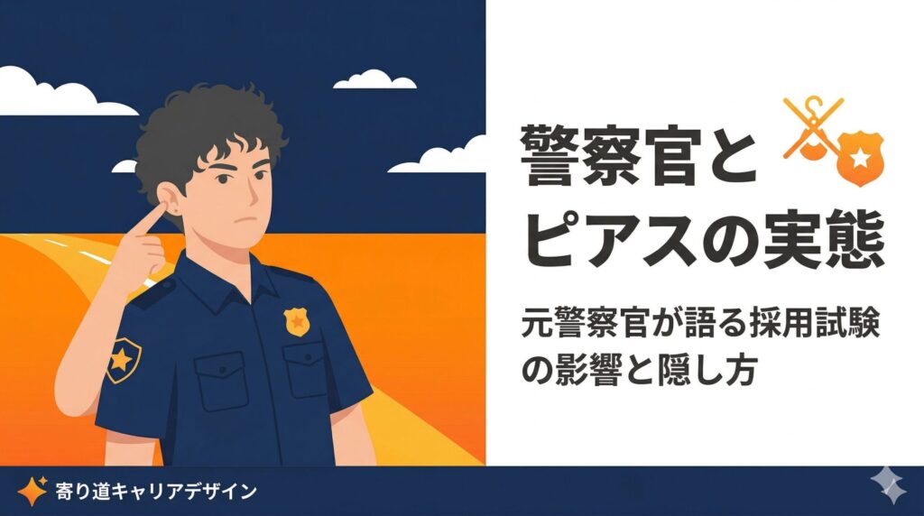 警察官 ピアス