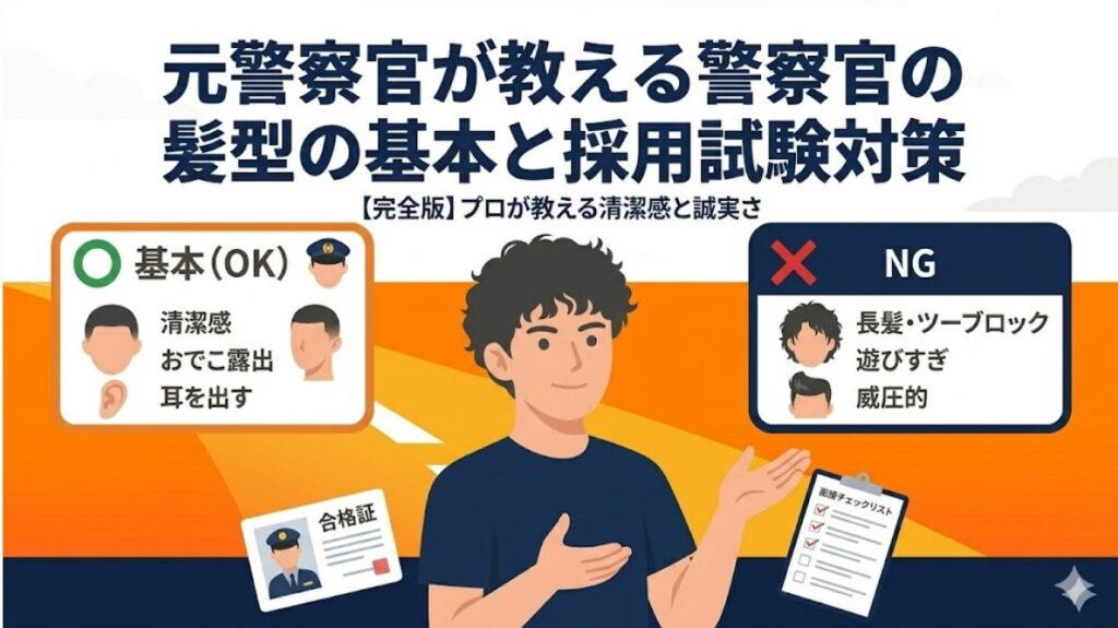 元警察官が教える警察官の髪型の基本と採用試験対策