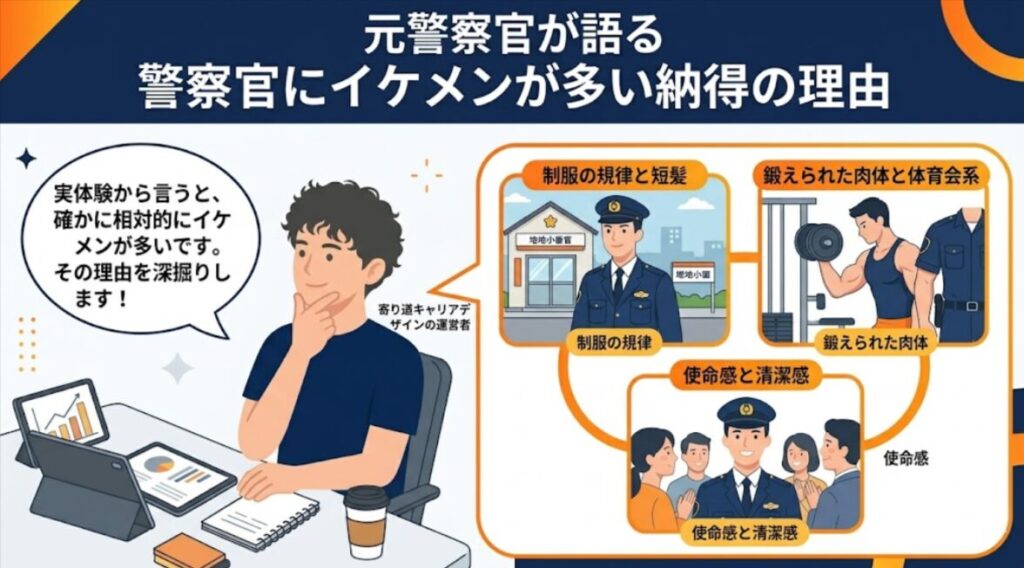 元警察官が語る警察官にイケメンが多い納得の理由