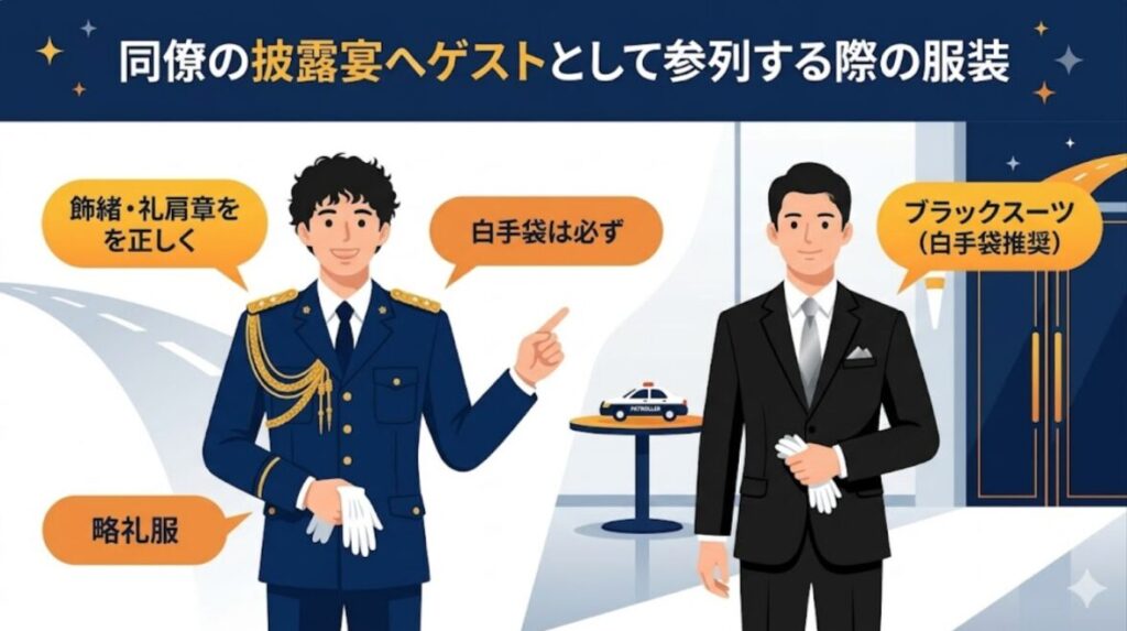 同僚の披露宴へゲストとして参列する際の服装