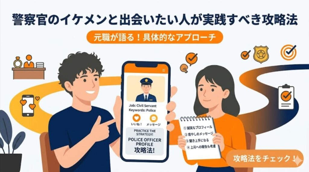 警察官のイケメンと出会いたい人が実践すべき攻略法